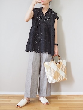 「Chiaro（キアロ）のアイテム」を使った、ｐａｎａさん（レディース・162cm）の夏コーディネート