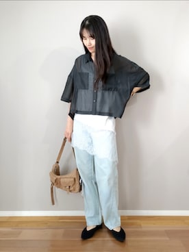 「STANDOIL（スタンドオイル）のアイテム」を使った、ｐａｎａさん（レディース・162cm）の春コーディネート