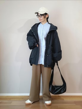 「アイテム（スウェットパンツ）」を使った、ｐａｎａさん（レディース・162cm）の秋コーディネート