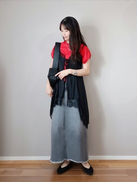 「PLST（プラステ）のアイテム」を使った、ｐａｎａさん（レディース・162cm）の夏コーディネート