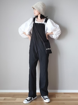 「COS（コス）のアイテム（帽子）」を使った、ｐａｎａさん（レディース・162cm）の秋コーディネート