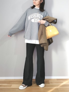 「AS KNOW AS plus（アズノゥアズプラス）のアイテム（ジャケット/アウター）」を使った、ｐａｎａさん（レディース・162cm）の冬コーディネート