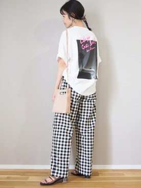 「RECTANGLE」｜ｐａｎａさん（レディース・162cm）の夏コーディネート