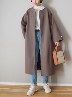 「SUGAR BISKET（シュガービスケット）のアイテム（その他アウター）」を使った、ｐａｎａさん（レディース・162cm）の秋コーディネート