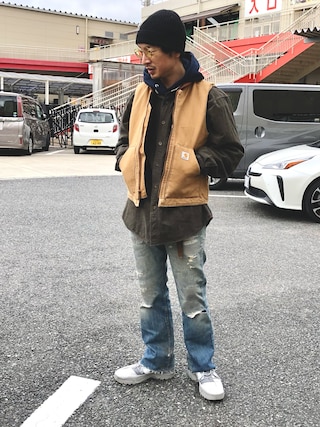 yosuke｜Carharttのベストを使ったコーディネート - WEAR