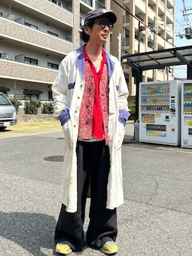 「Lamrof(ラムロフ)のアイテム」を使った、yosukeさん(メンズ・168cm)の春コーディネート