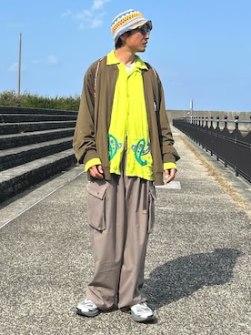 「アイテム（ジャージ）」を使った、yosukeさん（メンズ・168cm）の秋コーディネート