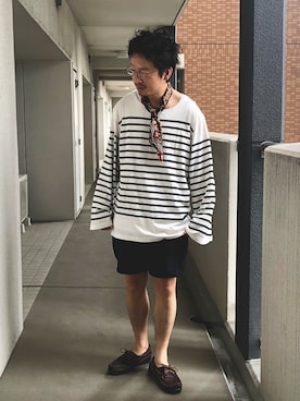 「MASTER&Co（マスターアンドコー）のアイテム」を使った、yosukeさん（メンズ・168cm）の夏コーディネート