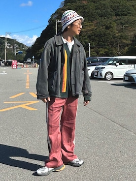 「SASQUATCHfabrix.（サスクワァッチファブリックス）のアイテム」を使った、yosukeさん（メンズ・168cm）の秋コーディネート