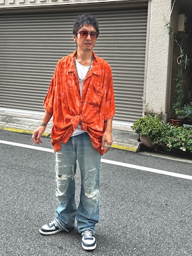 「アロハシャツ」｜yosukeさん（メンズ・168cm）の秋コーディネート