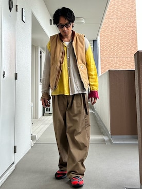 「Carhartt（カーハート）のアイテム」を使った、yosukeさん（メンズ・168cm）の春コーディネート