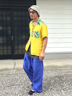「アイテム（ハット）」を使った、yosukeさん（メンズ・168cm）の秋コーディネート