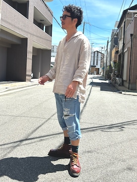 「RED WING（レッドウィング）のアイテム」を使った、yosukeさん（メンズ・168cm）の夏コーディネート