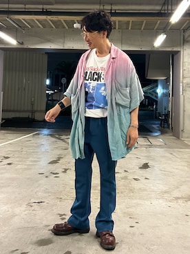「Needles（ニードルス）のアイテム（パンツ）」を使った、yosukeさん（メンズ・168cm）の夏コーディネート