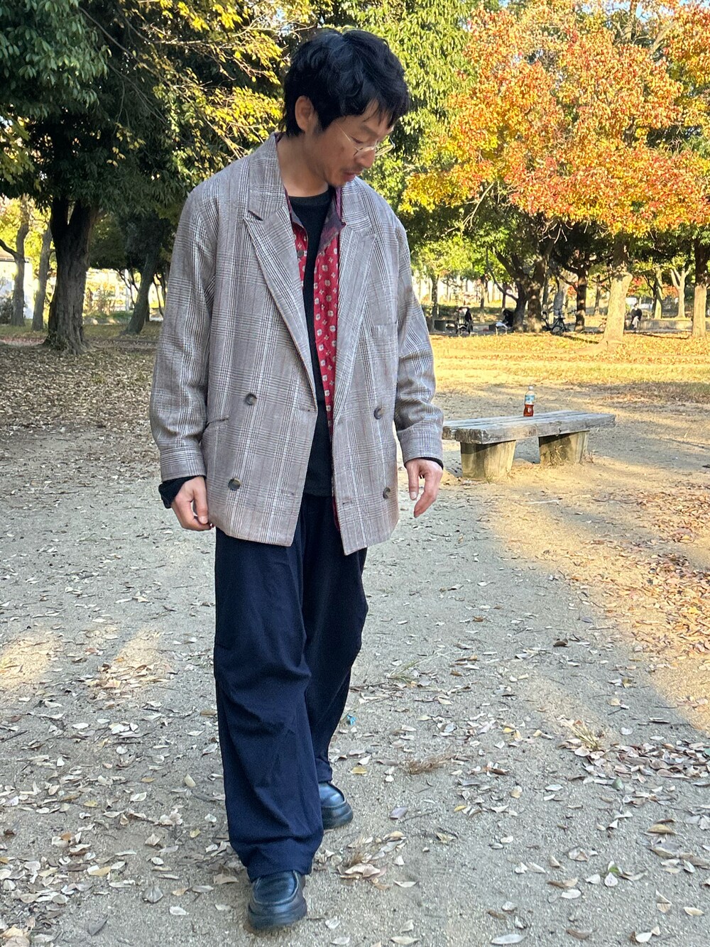 remer（リメール）の「loose double check tailored jacket/ルーズ