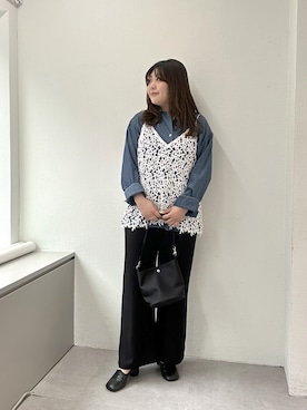 「Omekashi（オメカシ）のアイテム」を使った、hayata(相互)さん（レディース・164cm）の春コーディネート