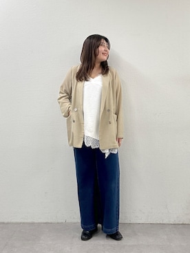 「Omekashi（オメカシ）のアイテム」を使った、hayata(相互)さん（レディース・164cm）の春コーディネート