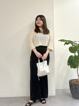 「Omekashi（オメカシ）のアイテム」を使った、hayata(相互)さん（レディース・164cm）の春コーディネート