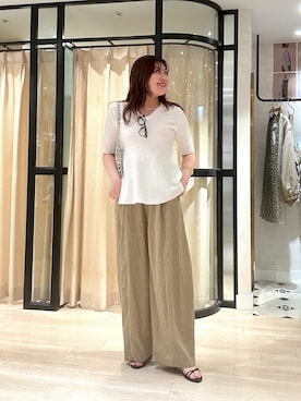 「メガネ女子」｜hayataさん（レディース・164cm）の春コーディネート