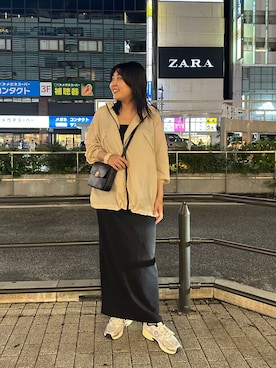 「Omekashi（オメカシ）のアイテム（ジャケット/アウター）」を使った、hayataさん（レディース・164cm）の秋コーディネート