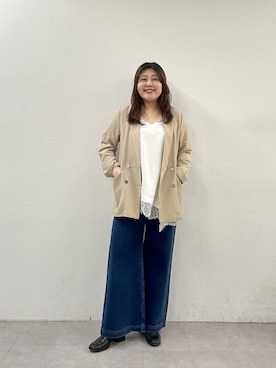 「Omekashi（オメカシ）のアイテム」を使った、hayata(相互)さん（レディース・164cm）の春コーディネート