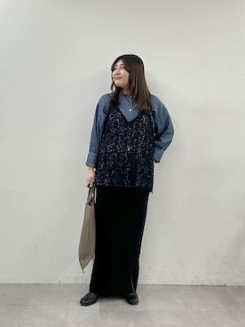 「Omekashi（オメカシ）のアイテム」を使った、hayata(相互)さん（レディース・164cm）の春コーディネート