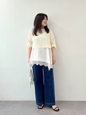 Omekashi（オメカシ）の「断ち切りフリルブラウス（シャツ/ブラウス