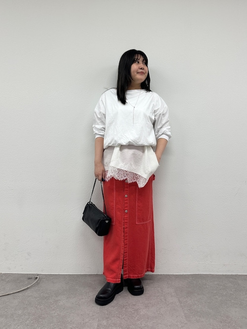 セール】裾バルーンロングTシャツ（Tシャツ/カットソー）｜Omekashi