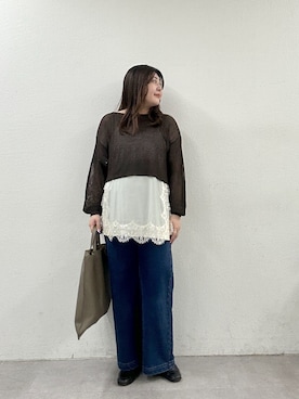 「Omekashi（オメカシ）のアイテム」を使った、hayata(相互)さん（レディース・164cm）の春コーディネート