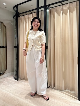 半袖強撚スウェットライクポケットカーディガンを使った人気