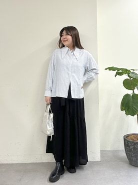 「Omekashi（オメカシ）のアイテム」を使った、hayata(相互)さん（レディース・164cm）の春コーディネート