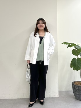 「Omekashi（オメカシ）のアイテム」を使った、hayata(相互)さん（レディース・164cm）の春コーディネート