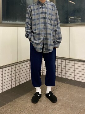 「Steven Alan（スティーブンアラン）のアイテム（スウェットパンツ）」を使った、ゆうたさん（メンズ・175cm）の冬コーディネート