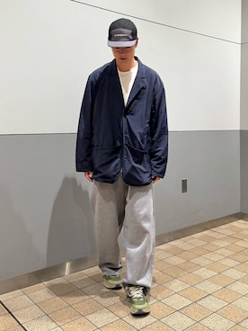 「アイテム（スウェットパンツ）」を使った、ゆうたさん（メンズ・175cm）の秋コーディネート