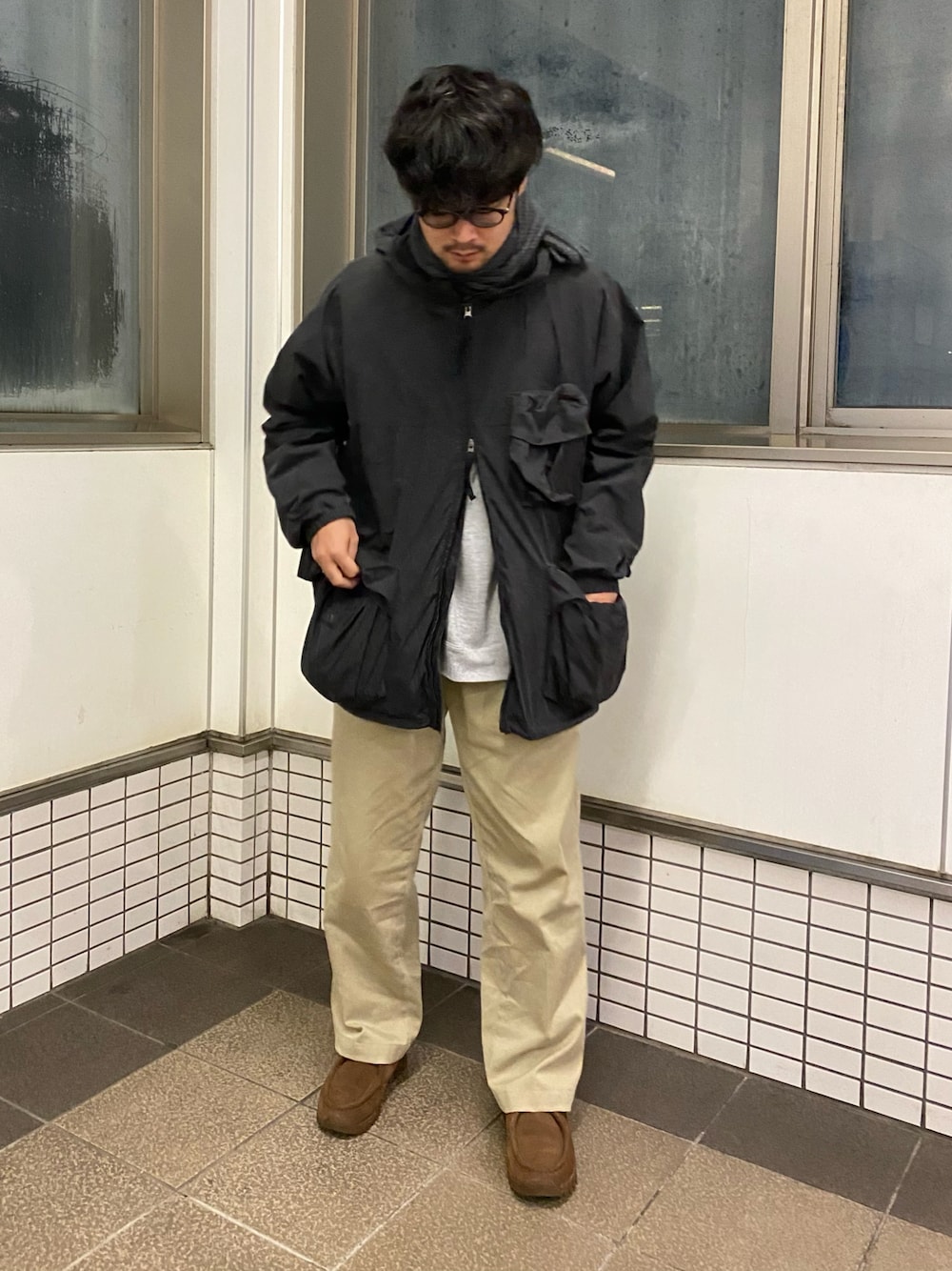  peak Indigo C/N モッズコート　ネイビー ＸＬ peak Indigo C/N モッズコート ネイビー XL Indigo C/N Anorak