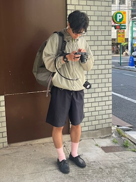 「アイテム（マウンテンパーカー）」を使った、ゆうたさん（メンズ・175cm）の秋コーディネート