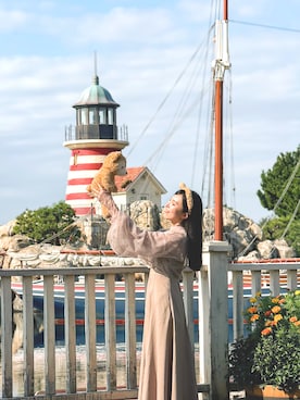 「アイテム（ワンピース）」を使った、あかり❤️⭐️さん（レディース・162cm・20代）の秋コーディネート