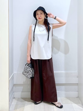 「アイテム（パンツ）」を使った、アリマさん（レディース・158cm・30代）の夏コーディネート