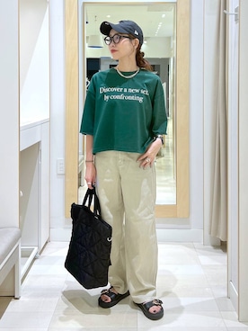 「アイテム（サンダル）」を使った、アリマさん（レディース・158cm・30代）の夏コーディネート