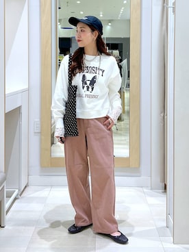 「アイテム（スウェット）」を使った、アリマさん（レディース・158cm・30代）の秋コーディネート