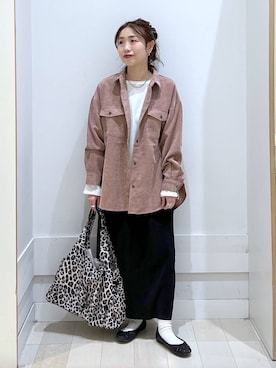 「アイテム（シュシュ）」を使った、アリマさん（レディース・158cm・30代）の秋コーディネート