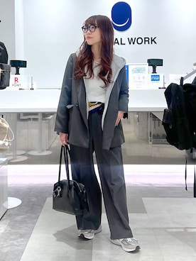 「GLOBAL WORK（グローバルワーク）のアイテム（トップス）」を使った、アリマさん（レディース・158cm）の春コーディネート