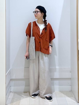 「アイテム（パンツ）」を使った、アリマさん（レディース・158cm・30代）の夏コーディネート