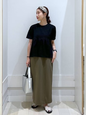 「アイテム（ヘアアクセサリー）」を使った、アリマさん（レディース・158cm・30代）の夏コーディネート