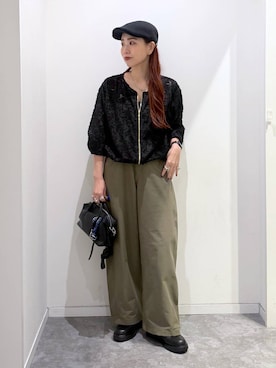 「GLOBAL WORK（グローバルワーク）のアイテム（ブルゾン）」を使った、アリマさん（レディース・158cm）の秋コーディネート
