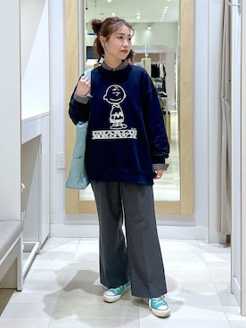 「アイテム（ヘアアクセサリー）」を使った、アリマさん（レディース・158cm・30代）の秋コーディネート