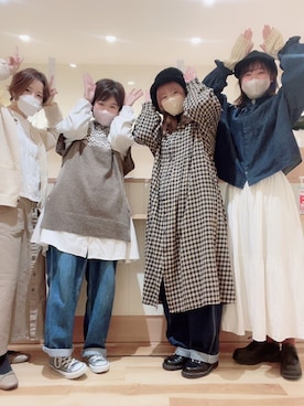 「Samansa Mos2 blue（サマンサモスモスブルー）のアイテム（その他シューズ）」を使った、☆asca☆さん（レディース・158cm）の冬コーディネート