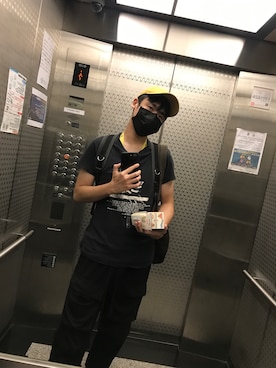 「INTER FACTORY（インターファクトリー）のアイテム（パンツ）」を使った、X さん（メンズ・172cm）の秋コーディネート