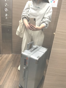 「はらだし」｜桃さん（レディース・158cm）の秋コーディネート