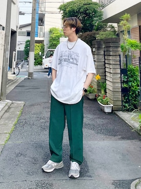 あほげさん（メンズ・174cm）の春コーディネート